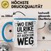 Ulrike Tasse Geschenk Wo Eine Ulrike Ist Ist Auch Ein Weg Geschenkidee Becher mit Name Blau Trendation