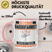 Bassgitarrist Tasse Geschenk für Bassgitarrist Geburtstag Lustiger Spruch Kaffee-Becher Was Ist Deine Superkraft Rosa Trendation