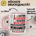 Weinsammler Geschenk Tasse Lustiger Spruch Erheben Sie Sich Der Weinsammler Betritt den Raum Rosa Trendation