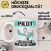 Pilot Tasse Geschenk für Pilot Der Mann Der Alles Kann Geschenkidee zum Geburtstag Weiß Trendation