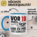 18. Geburtstag Tasse Geschenk Jungs Vor 8 Jahren War Ich Mal Der Schnellste Blau Trendation