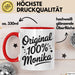 Monika Tasse Geschenk Original 100% Monika Geschenkidee Geburtstag Rot Trendation