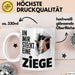 Ziegenbauer Ziegen Tier Tasse Geschenk Lustige Geschenkidee Spruch In Mir Steckt Eine Ziege Weiß Trendation