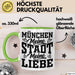 München Tasse Geschenk Heimat Münchener Geschenkidee Kaffee-Becher Bayern Meine Stadt Meine Liebe Grün Trendation