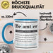 Beamter Tasse Geschenk Humorvoll Kollege Abschiedsgeschenk Blau Trendation
