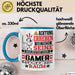 Gamer Geschenk Tasse Lustiger Spruch Erheben Sie Sich Der Gamer Betritt den Raum Blau Trendation