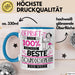 Beste Sounddesignerin Der Welt Tasse Geschenk für Eine Sounddesignerin Geprüft Und Sicher Geschenkidee Geburtstag Weihnachten Blau Trendation