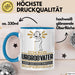 Urgroßvater Geschenk Tasse Ich Bin Urgroßvater Aber Sag Doch Einfach Superheld Lustige Geschenkdiee für Urgroßvater Kaffee-Becher Blau Trendation