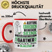 Gärtner Geschenk Tasse Lustiger Spruch Erheben Sie Sich Der Gärtner Betritt den Raum Rot Trendation