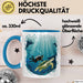 Taucher Tasse Geschenkidee für Tauch Enthusiasten Blau Trendation