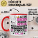 Hundegassi-Service Geschenk Tasse Lustiger Spruch Erheben Sie Sich Der Hundegassi-Service Betritt den Raum Rot Trendation
