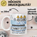 Schwimmsportlerin Tasse Geschenk Lustig Abstand Halten Hochleistungs-Schwimmsportlerin Mit Drang Zur Perfektion Bei Der Arbeit Weiß Trendation