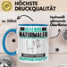 Naturmaler Tasse Geschenk für Naturmaler Geburtstag Lustiger Spruch Kaffee-Becher Was Ist Deine Superkraft Blau Trendation
