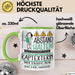 Raptexterin Tasse Geschenk Lustig Abstand Halten Hochleistungs-Raptexterin Mit Drang Zur Perfektion Bei Der Arbeit Grün Trendation
