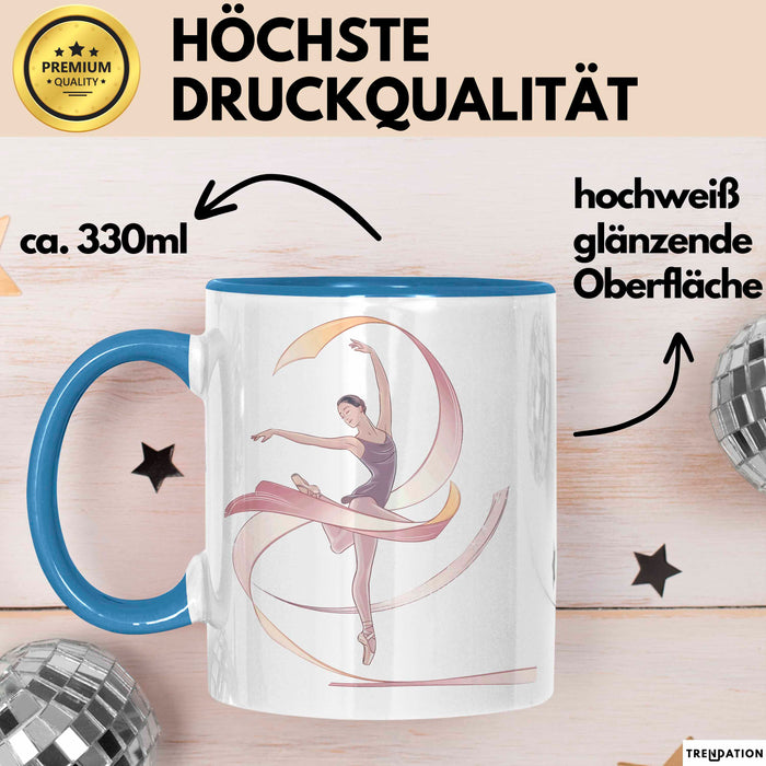 Tänzer Tasse Geschenk Lustige Geschenkidee Spruch Für Tanz Liebhaber Blau Trendation
