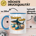 Tralalero Tralala Tasse Meme Italienisch Geschenk Lustig Becher Blau Trendation