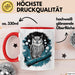 Eule Tierliebhaber Tasse Geschenk Lustige Geschenkidee Spruch Rot Trendation