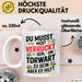 Fußball Tasse Geschenk Sei ein Torwart Fußballfan Geschenkidee Lustig Weiß Trendation