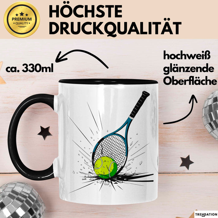 Tennis Spieler Tasse Geschenkidee für Tennisliebhaber Trendation