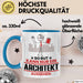 Architekt Geschenk Tasse So Gut Kann Nur Ein Architekt Aussehen Geschenkidee Kaffee-Becher Blau Trendation