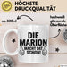 Marion Tasse Geschenk Die Marion Macht Dat Schon Geschenkidee Becher mit Name Weiß Trendation