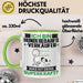 Hundebedarfsverkäufer Tasse Geschenk für Hundebedarfsverkäufer Geburtstag Lustiger Spruch Kaffee-Becher Was Ist Deine Superkraft Grün Trendation