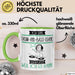Drum-and-Bass-DJane Tasse Geschenk Ich Bin Drum-and-Bass-DJane Warum Weil Ich Es Kann Geschenkidee Geburtstag Grün Trendation