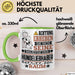 Hundeliebhaber Geschenk Tasse Lustiger Spruch Erheben Sie Sich Der Hundeliebhaber Betritt den Raum Grün Trendation