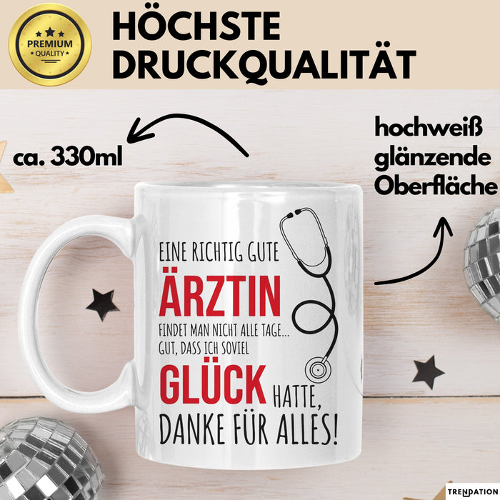 Aerztin Tasse Geschenk Eine Richtig Gute Aerztin Danke Geschenkidee Beruf