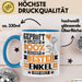 Enkel Geschenk Lustiger Spruch für Enkel Geschenkidee Bester Enkel Der Welt Blau Trendation