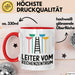 Garten Pflanzen Gärtner Tasse Geschenk Lustige Geschenkidee Spruch Leiter Vom Rechenzentrum Rot Trendation