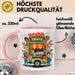 Strassen Food Liebhaber Tasse Geschenkidee für Foodtruck Fan Rosa Trendation