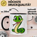 Reptil Schlange Tier Tasse Geschenk Lustige Geschenkidee Spruch Schwarz Trendation