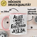 Edeltraud Tasse Geschenk Alles Ist Gut Edeltraud Ist Jetz Da Geschenkidee Becher mit Name Rosa Trendation