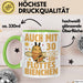 30. Geburtstag Tasse Geschenk Frauen Mutter Lustig Auch mit 30 Noch Ein Flottes Bienchen Kaffee-Becher Grün Trendation