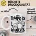 Schlagzeugspieler Drummer Geschenk Tasse The Tempo Is Whatever I Say It Is Schlagzeueger Geschenkidee Kaffee-Becher Weiß Trendation