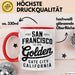 Francisco Kalifornien USA Tasse Geschenk Lustige Geschenkidee Spruch Goldenes Tor Stadt Rot Trendation
