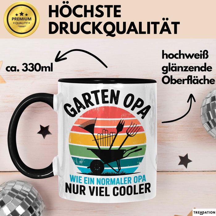 Garten Pflanzen Gärtner Tasse Geschenk Lustige Geschenkidee Spruch Garten Opa Wie Ein Normaler Opa Nur Viel Cooler Trendation