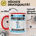 Physiker Tasse Geschenk für Physiker Geburtstag Lustiger Spruch Kaffee-Becher Was Ist Deine Superkraft Rot Trendation
