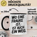 Frauke Tasse Geschenk Wo Eine Frauke Ist Ist Auch Ein Weg Geschenkidee Becher mit Name Schwarz Trendation
