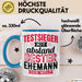 Lustige Tasse Geschenk Testsieger Mit Bester Ehemann Der Welt Spruch Blau Trendation