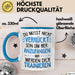 Office Arbeitskollege Tasse Geschenk Lustige Geschenkidee Spruch Du Musst Nicht Verrückt Sein Um Hier Anzufangen Blau Trendation