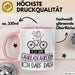 Geschenk für Fahrradfahrerin Tasse Lustige Geschenkidee Geburtstag Ich Bin Fahrradfahrerin Ich Darf Das Rosa Trendation