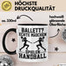 Handball-Spielerin Tasse Geschenk Frauen Ballett Echte Mädchen Spielen Handball Trendation