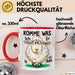 Sarkastisches Schaf Tasse Geschenkidee Sheep That Tierhumor Rot Trendation