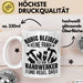 Handweker Tasse Geschenk Ruhig Bleiben Ich Bin Handwerker Und Regel Das Geschenkidee Weiß Trendation