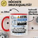 Aquarium-Enthusiastin Tasse Geschenk Lustiger Spruch Bitte Erheben Sie Sich Seine Majestät Die Aquarium-Enthusiastin Betritt Den Raum Rot Trendation