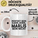 Marlis Tasse Perfekt Sein Kann Jeder, Marlis Sein Nicht Geschenk Weiß Trendation