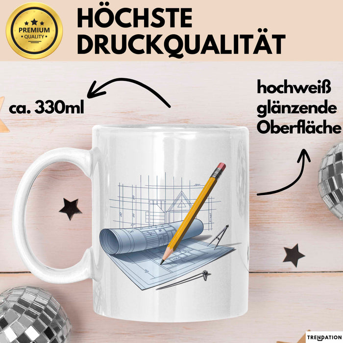 Architekt Tasse Geschenkidee Designprofi Lustiger Spruch Geschenkidee Lustig Weiß Trendation