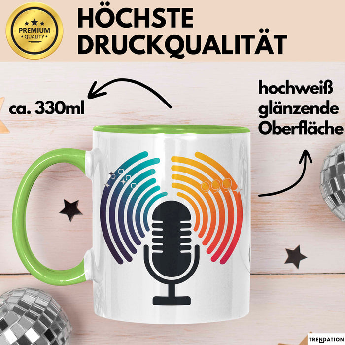 Motivationsredner Tasse Geschenkidee für Publikum Inspirator Grün Trendation